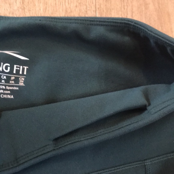 Along Fit Dark Teal Leggings - Picture 4 of 6